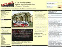 Tablet Screenshot of kulturkritik.net